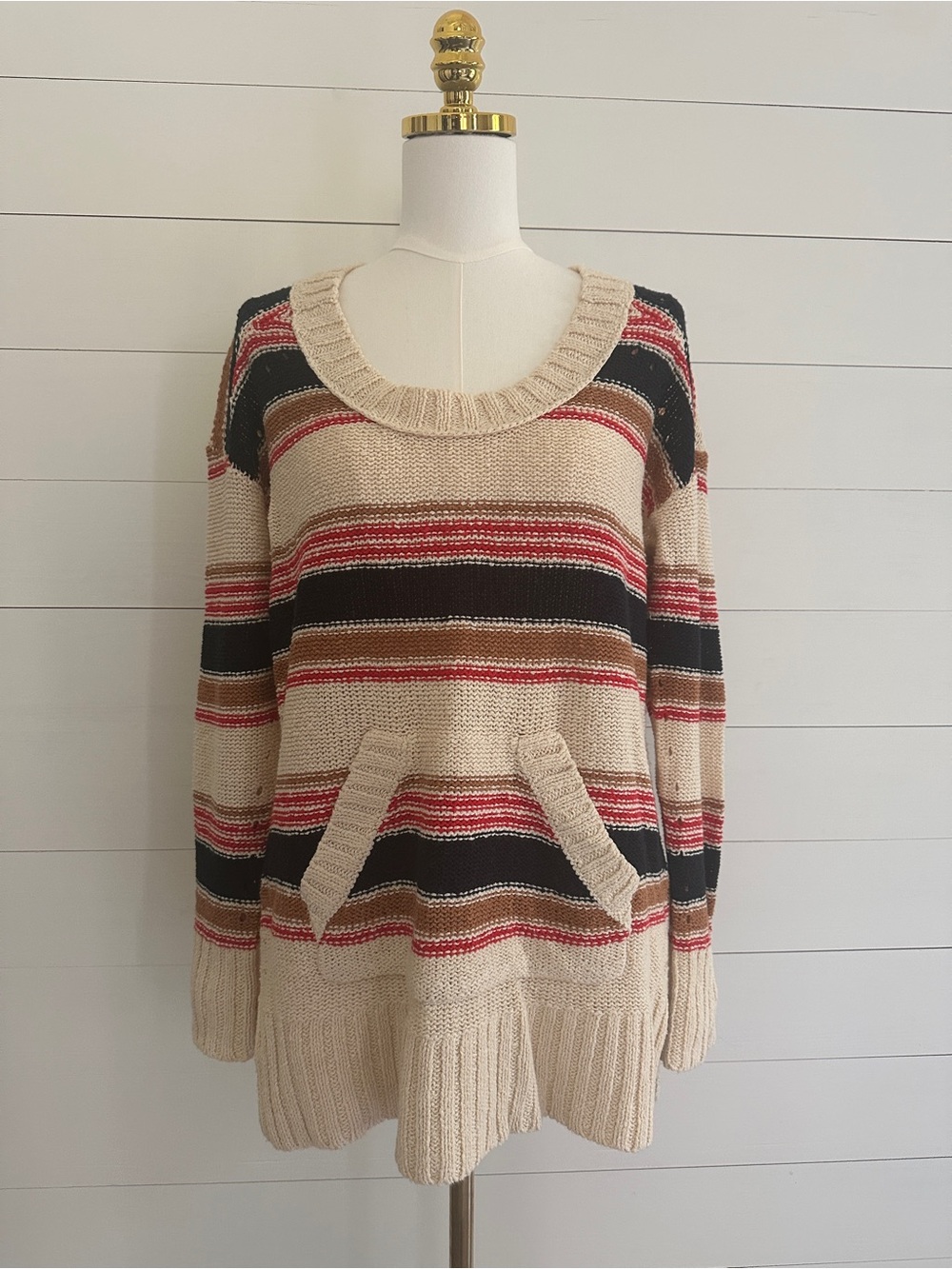 Tory Burch Striped Knit Sweater